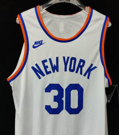 30 Randle New York Knicks 75th Anniversary White Jersey player version